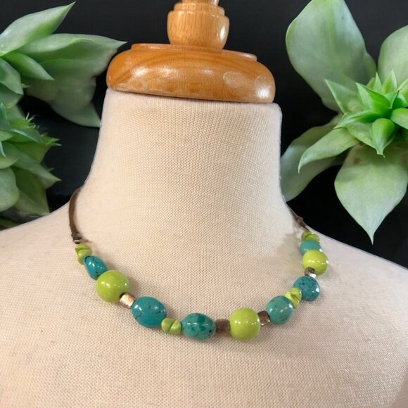 Baroni Designs Sterling Silver 925 Howlite Necklace - Picture 2 of 7